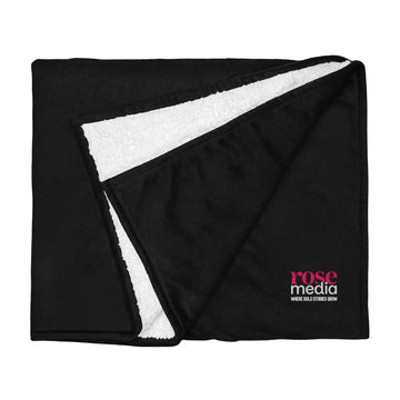Rose Media Premium sherpa blanket